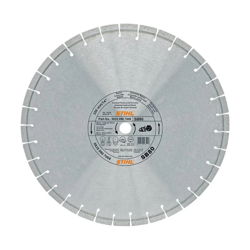 STIHL 350mm/14″ SB90 Stone & Concrete Demolition Saw Diamond Blade (0835-096-7005) 1 STIHL 350mm/14″ SB90 Stone & Concrete Demolition Saw Diamond Blade (0835-096-7005)