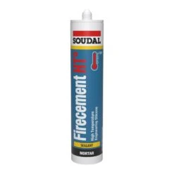 Soudal 108264 Firecement HT° High Temperature Sealant 310mL (Black)