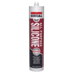 Soudal 121662 All Purpose Silicone Sealant 300mL (Clear)