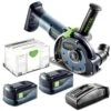 Festool 205272 DSC-AGC 18V Cordless 125mm Freehand Diamond Cutting System Plus 5.2Ah Set
