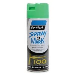 Dy-Mark 40013524 Spray & Mark 350g Marking Out Paint – Fluoro Green