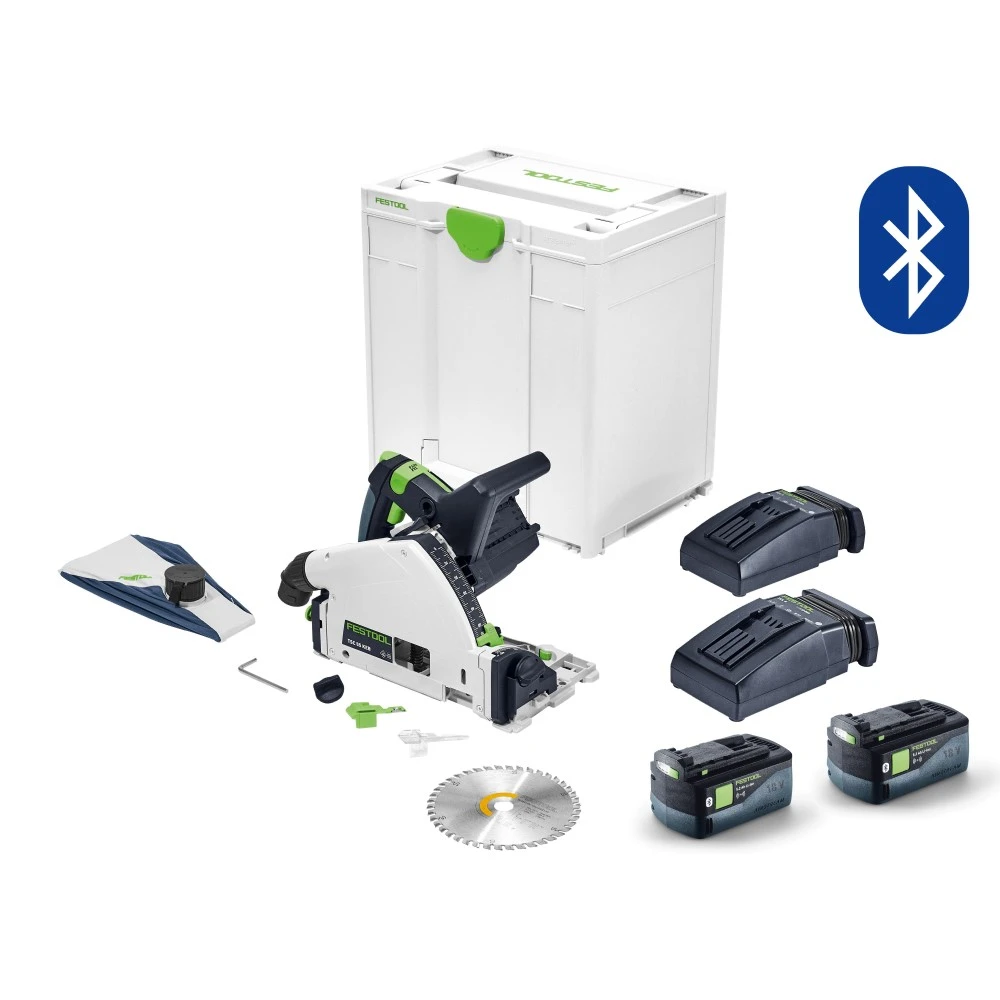 Festool 577113 TSC 55 KEB-Plus 18V Cordless 160mm/6″ Plunge Saw 5.2Ah XL Set In Systainer 1 Festool 577113 TSC 55 KEB-Plus 18V Cordless 160mm/6″ Plunge Saw 5.2Ah XL Set In Systainer
