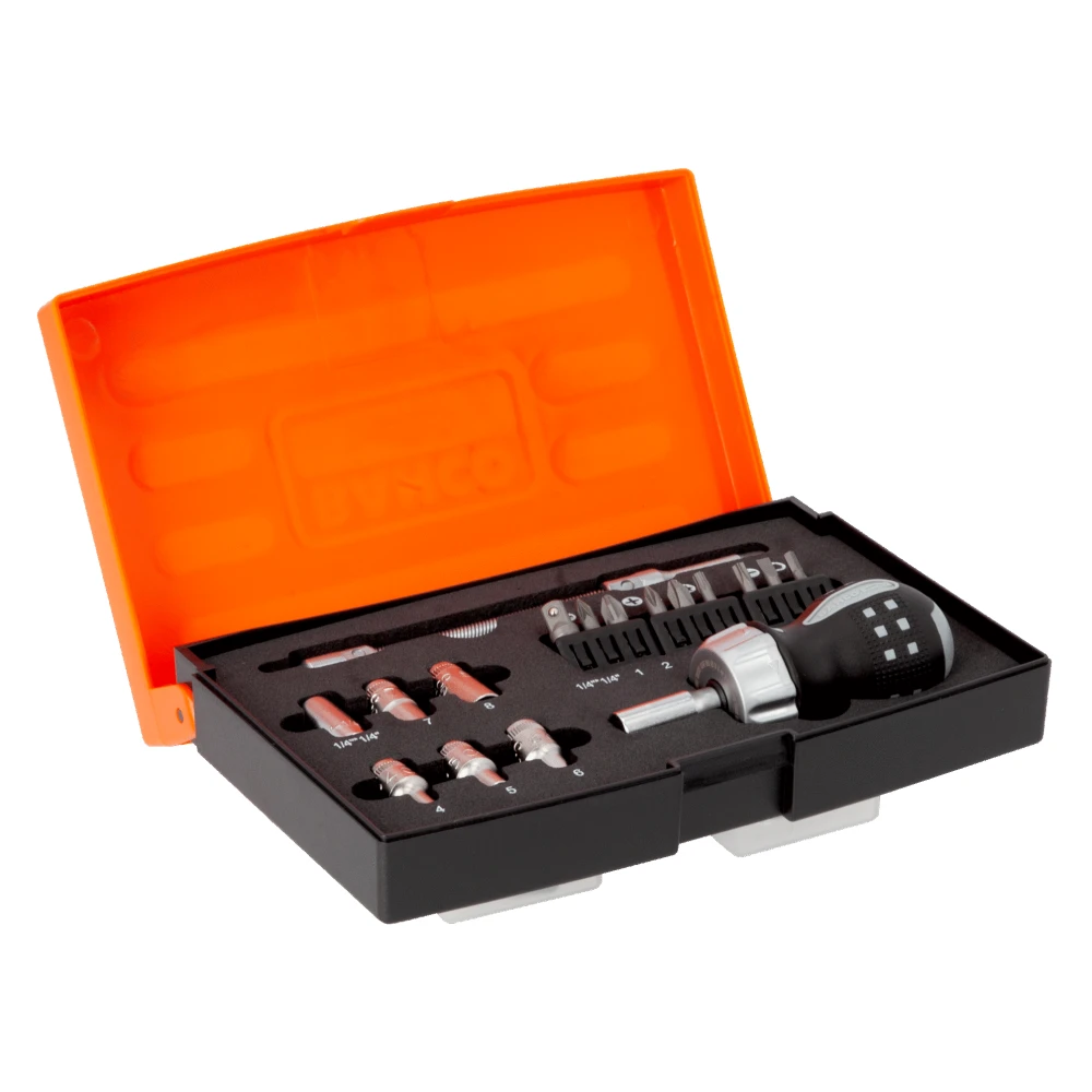 Bahco 808050S-18 18-Piece Stubby Ratcheting Screwdriver Set 1 Bahco 808050S-18 18-Piece Stubby Ratcheting Screwdriver Set