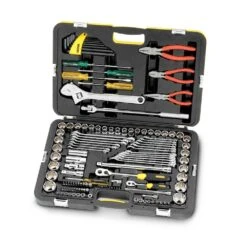 Stanley 99-059 1/4″ & 1/2″ Drive Metric & AF Imperial Socket & Tool Set – 132 Piece