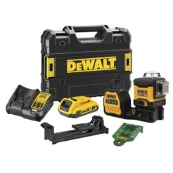 DeWalt DCE089D1G18-XE 18V Li-Ion Cordless 3 X 360° Green Beam Multi-Line Laser Level 2.0Ah Kit