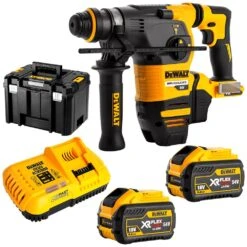 DeWalt DCH333X2-XE FlexVolt 54V XR Li-Ion Cordless Brushless SDS-Plus 3-Mode Rotary Hammer Drill 9.0Ah Combo Kit