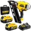 DeWalt DCN692P2-XE XR 18V Li-Ion Cordless 30-34° Framing Nailer Gun 5.0Ah Kit