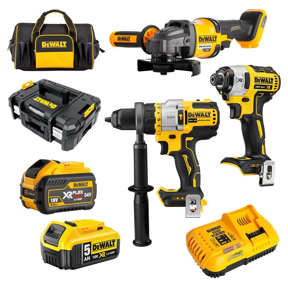 DeWalt DCZ341P1X1T-XE XR FlexVolt 18V/54V Li-Ion Cordless 9.0Ah/5.0Ah 3-Piece Combination Kit With FlexVolt Advantage 1 DeWalt DCZ341P1X1T-XE XR FlexVolt 18V/54V Li-Ion Cordless 9.0Ah/5.0Ah 3-Piece Combination Kit With FlexVolt Advantage