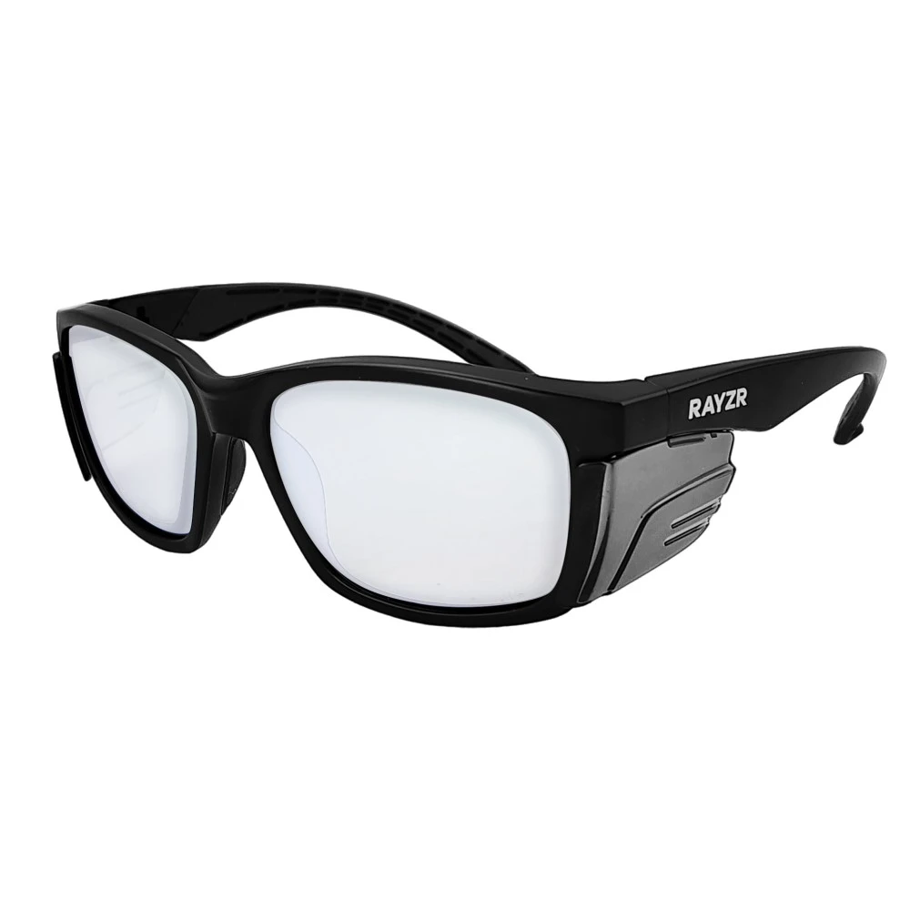 Maxisafe ERZ384 Rayzr Protective Safety Glasses – Matte Black Frame With Clear Lens 1 Maxisafe ERZ384 Rayzr Protective Safety Glasses – Matte Black Frame With Clear Lens