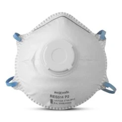 Maxisafe RES514 P2 Conical Respirator Dust Mask With Valve – 10 Pack