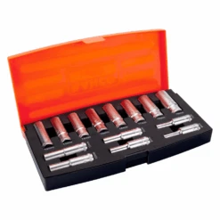 Bahco S1214L 3/8″ Drive 14-Piece Metric Deep Socket Set