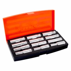 Bahco S1612L 1/2″ Drive 12-Piece Metric Deep Socket Set