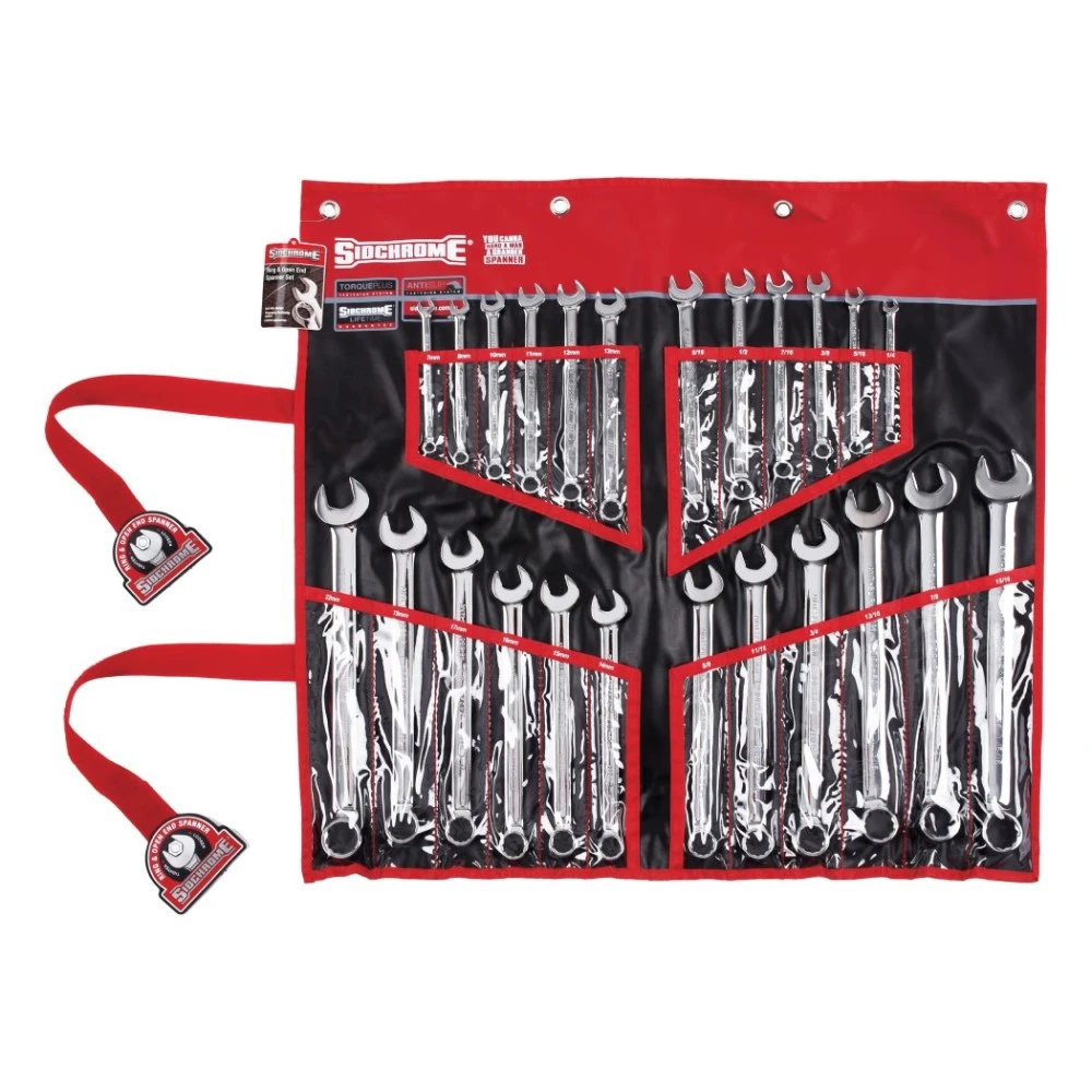 Sidchrome SCMT22104 24-Piece Metric & Imperial Combination Spanner Set 1 Sidchrome SCMT22104 24-Piece Metric & Imperial Combination Spanner Set